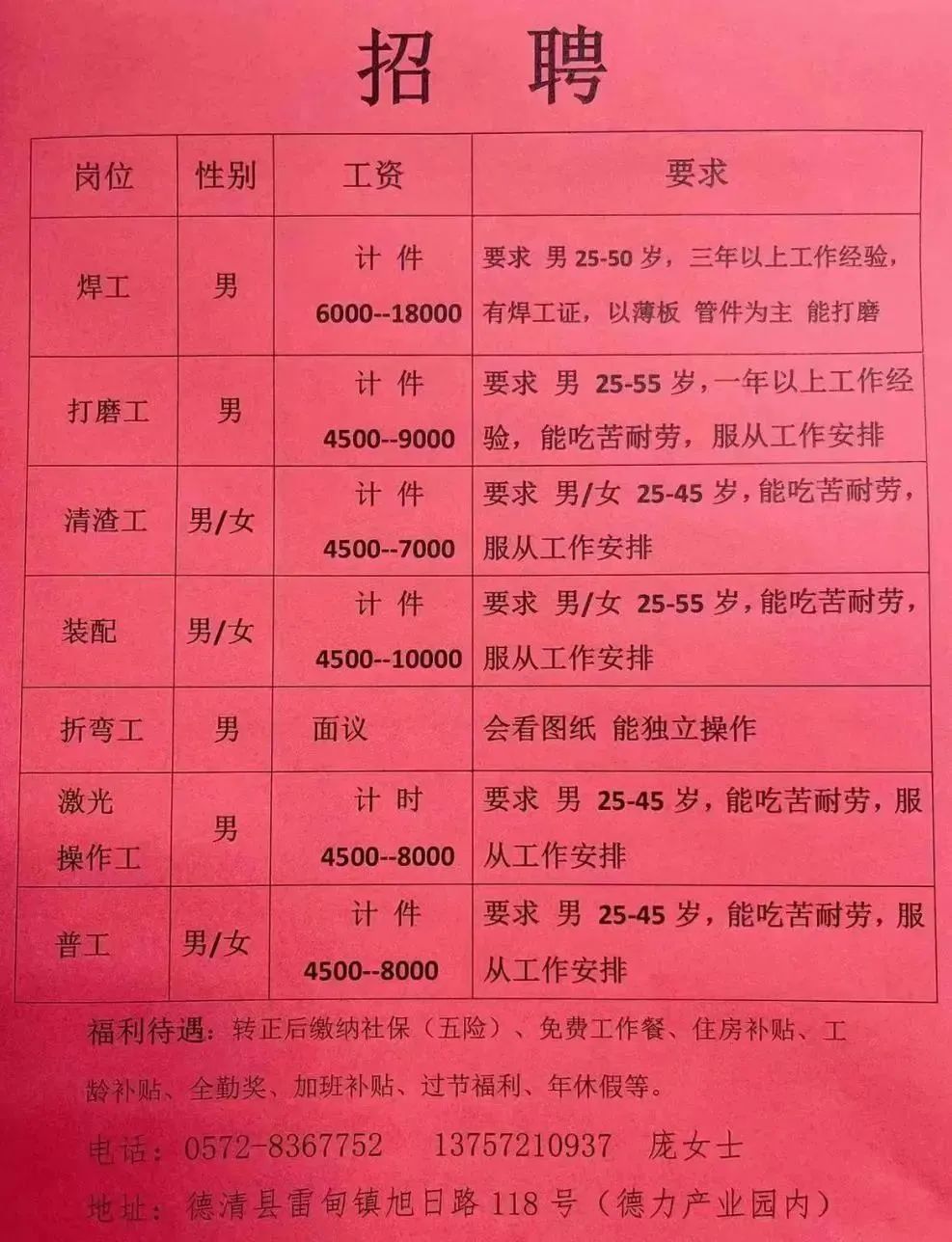 后坪村委会最新就业机遇公告